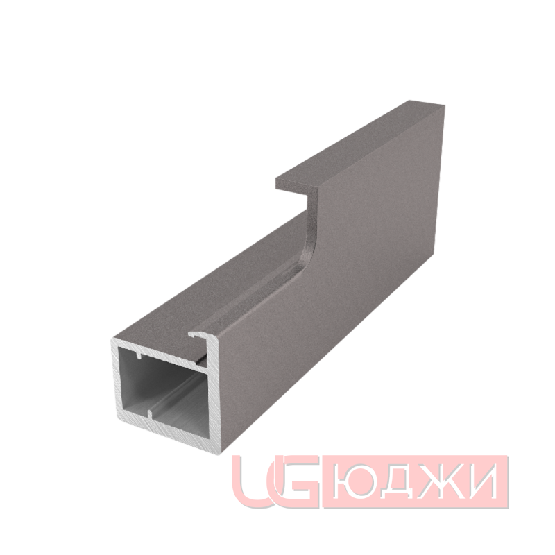 Профиль-ручка рамочная Con Bisagras PICO 3,0м, Графит шёлк