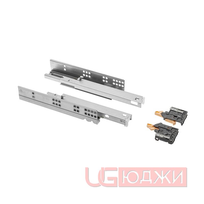 Направляющие MODERN SLIDE GTV 550мм полного выдвижения с доводчиком