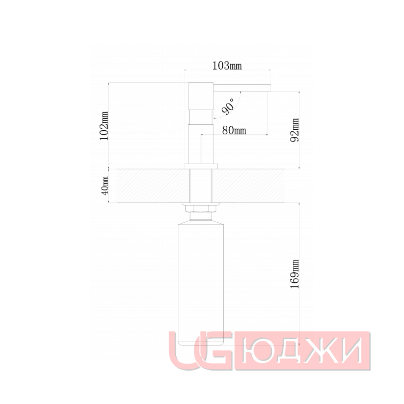 Дозатор Flortek Квадро FK Мокко