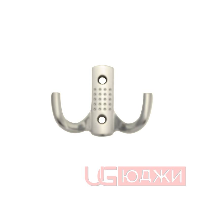 Крючок мебельный 2-х рожковый WP1208/К204, матовый