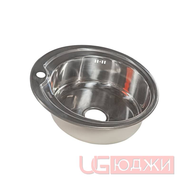 Мойка кухонная D-51 (Ø51х0,8х18), полированная