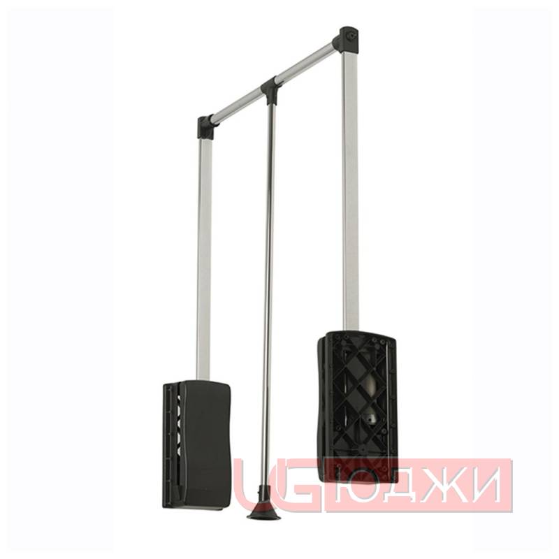 Пантограф 83/115 стальной с газовым амортизатором, чёрный