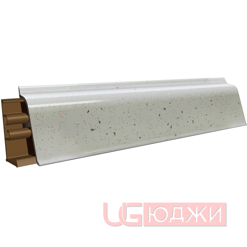 Плинтус для столешниц LB-38 3,0м 6082 Искра белая глянец (417г, 017мг/476)