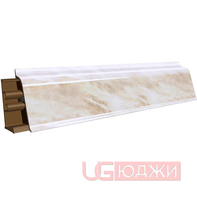 Плинтус для столешниц LB-38 3,0м 675 Мрамор бежевый светлый (100м, 100г, 711г/332)