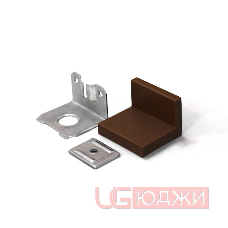 Навес универсальный L-образный, коричневый