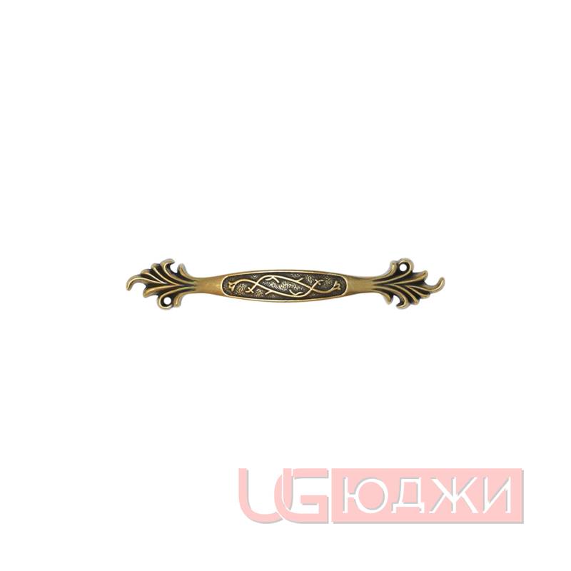 Ручка металлическая UR-022 96мм, старая бронза