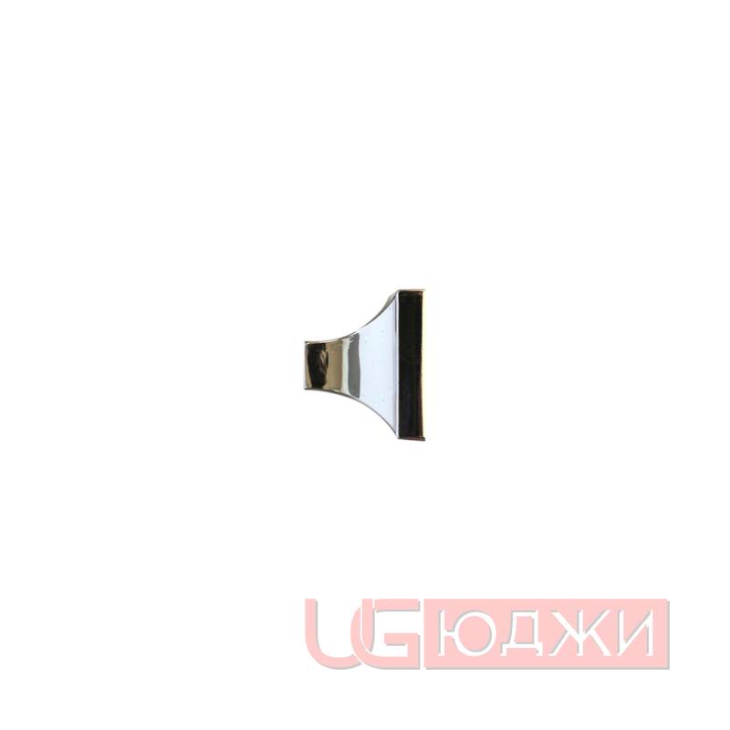 Ручка-кнопка с кристаллами 27х27мм, хром