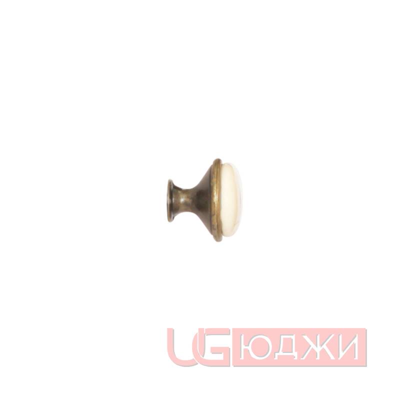 Ручка-кнопка фарфор GP-19, дубок