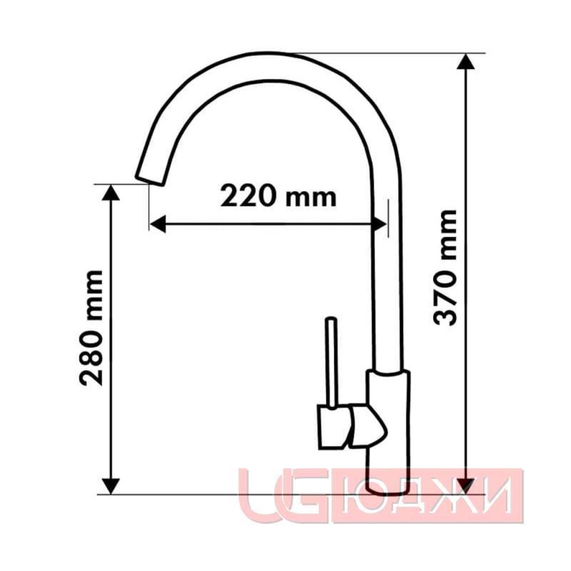Смеситель SPRF 8161, Сатин