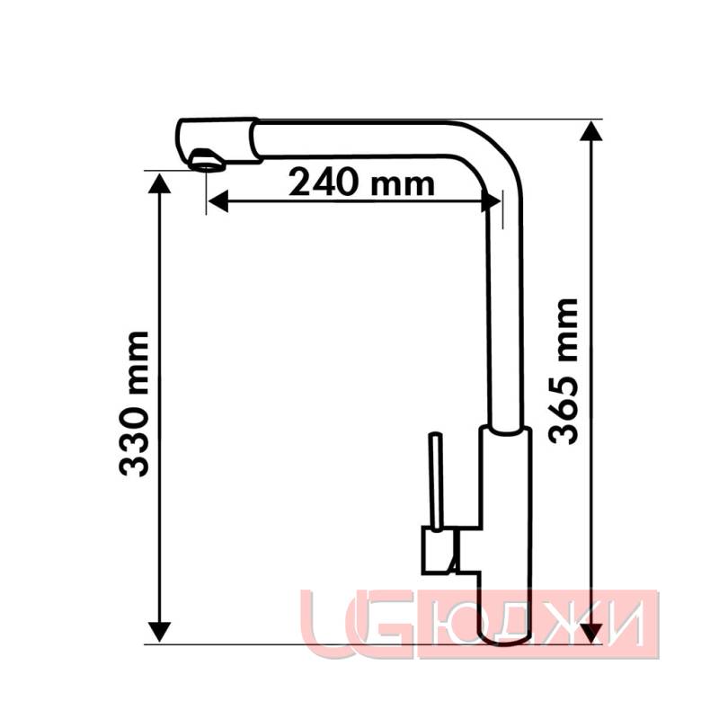 Смеситель SPRF 8167, Сатин