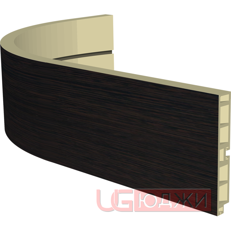 Закругленный цоколь H-100мм, венге (4.1)