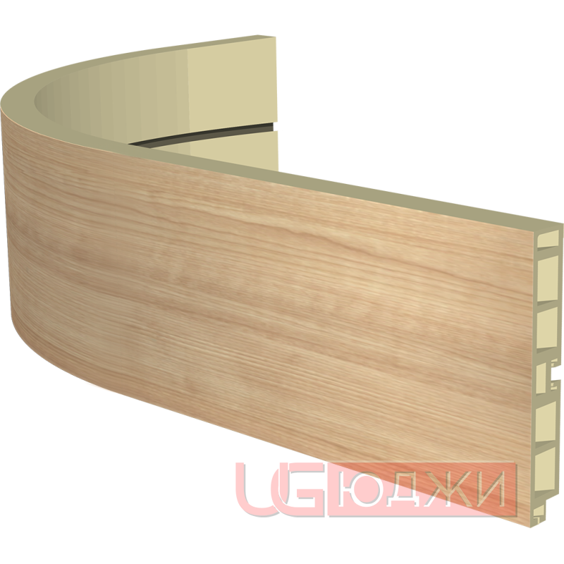 Закругленный цоколь H-100мм, клён (16)