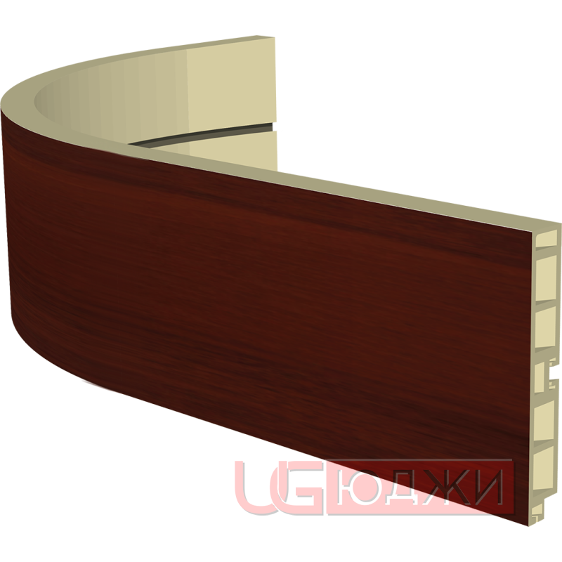 Закругленный цоколь H-100мм, орех итальянский (3)