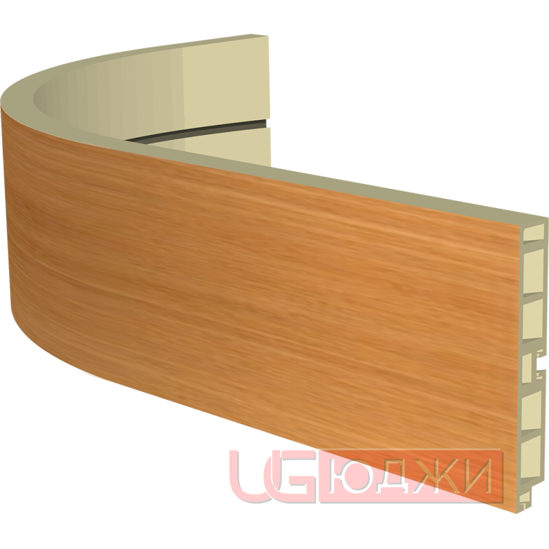 Закругленный цоколь H-100мм, орех миланский (6)