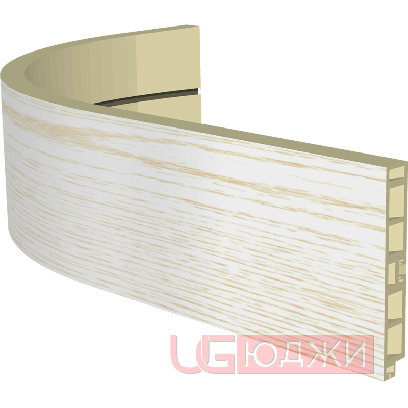 Закругленный цоколь H-100мм, ясень структурный (14)