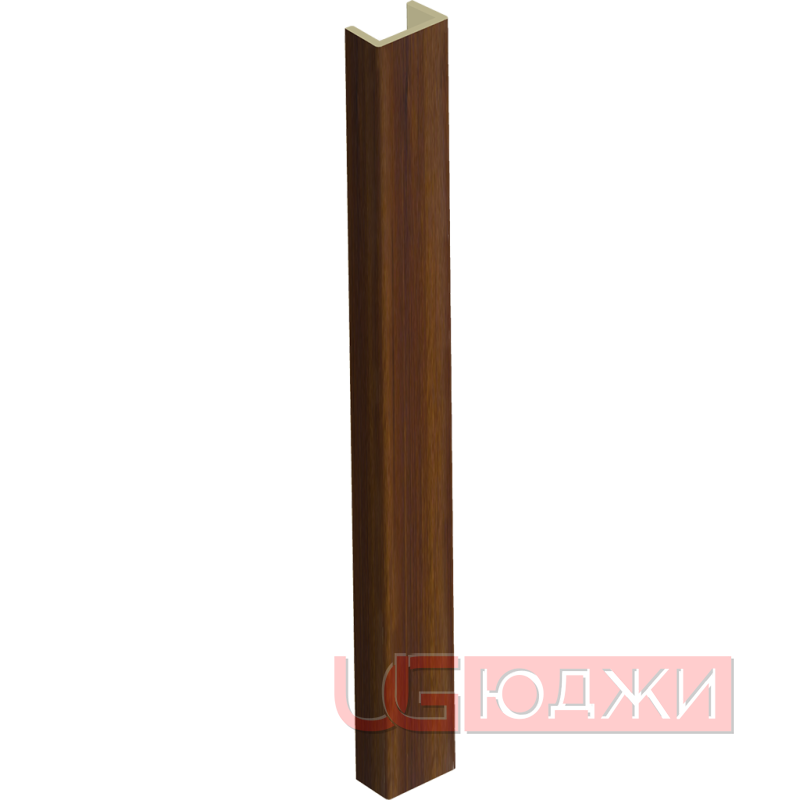 Торцевая заглушка H-100мм, орех тёмный (9)