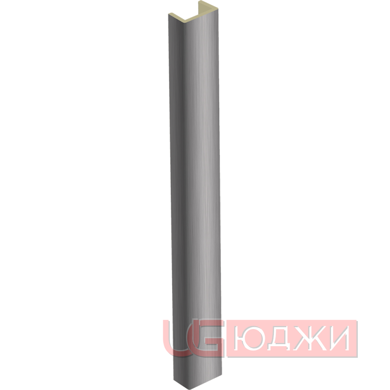Торцевая заглушка  H-150мм, алюминий шлифованный