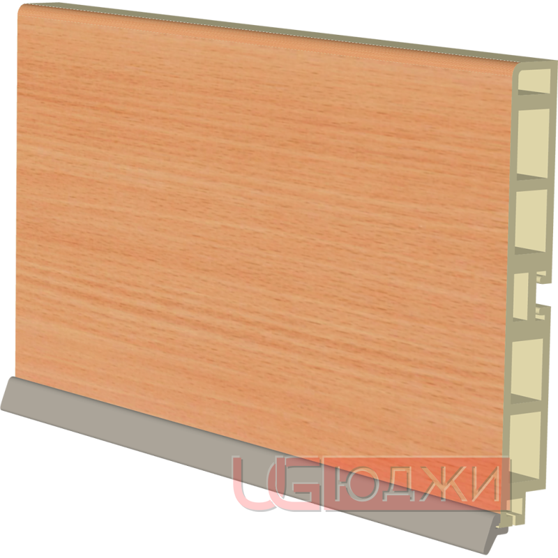 Цоколь пластиковый H-100мм 4,0м, бук (5)