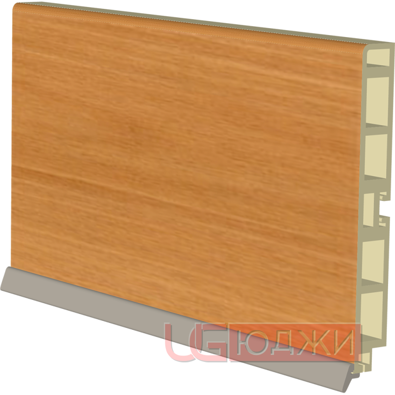 Цоколь пластиковый H-100мм 4,0м, орех миланский (6)