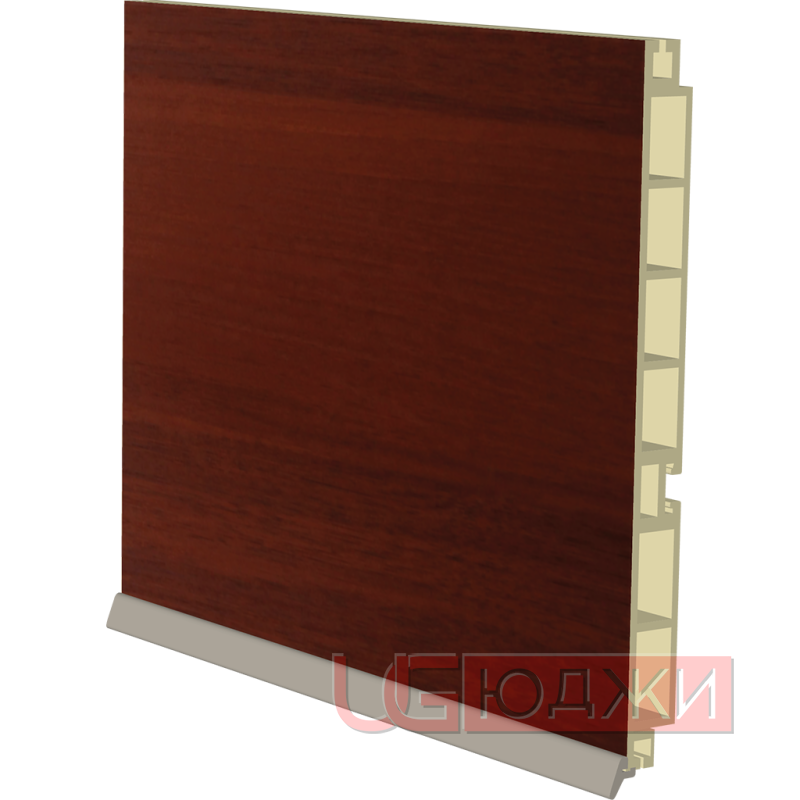 Цоколь пластиковый H-150мм 4,0м, орех итальянский (3)