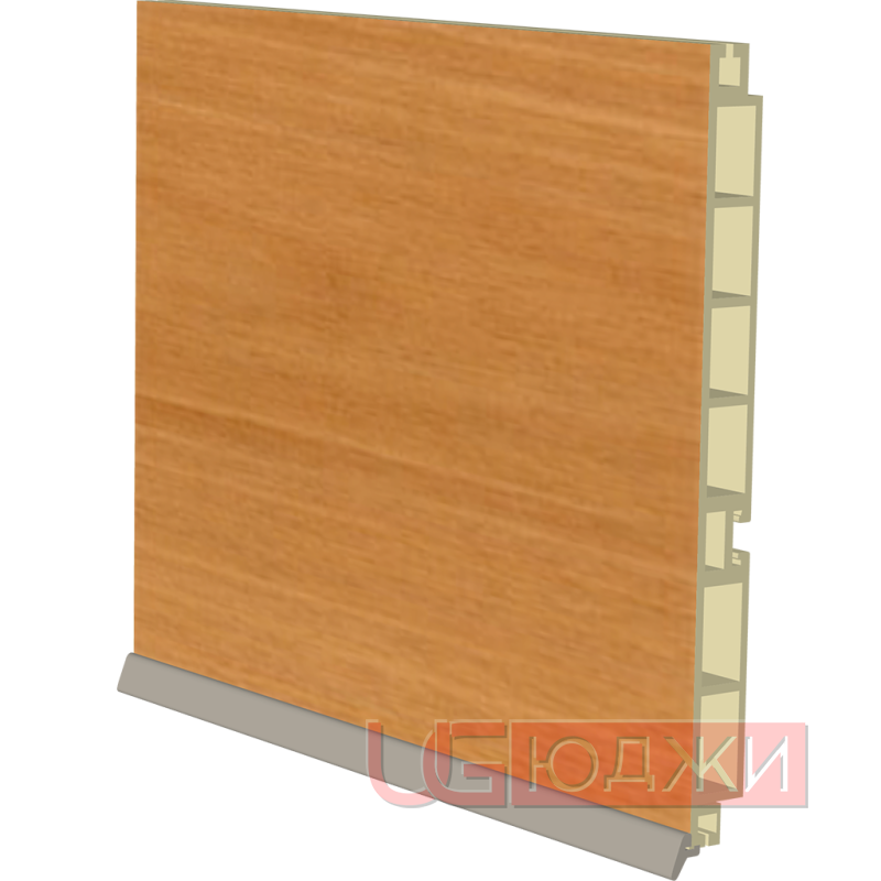 Цоколь пластиковый H-150мм 4,0м, орех миланский (6)