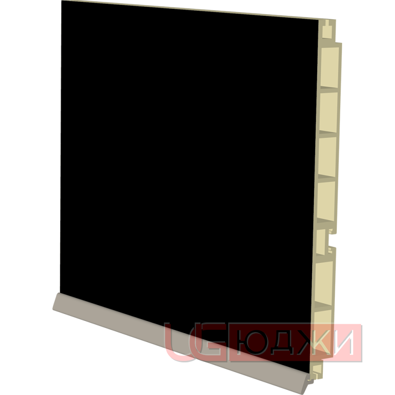 Цоколь пластиковый H-150мм 4,0м, чёрный (11.1)