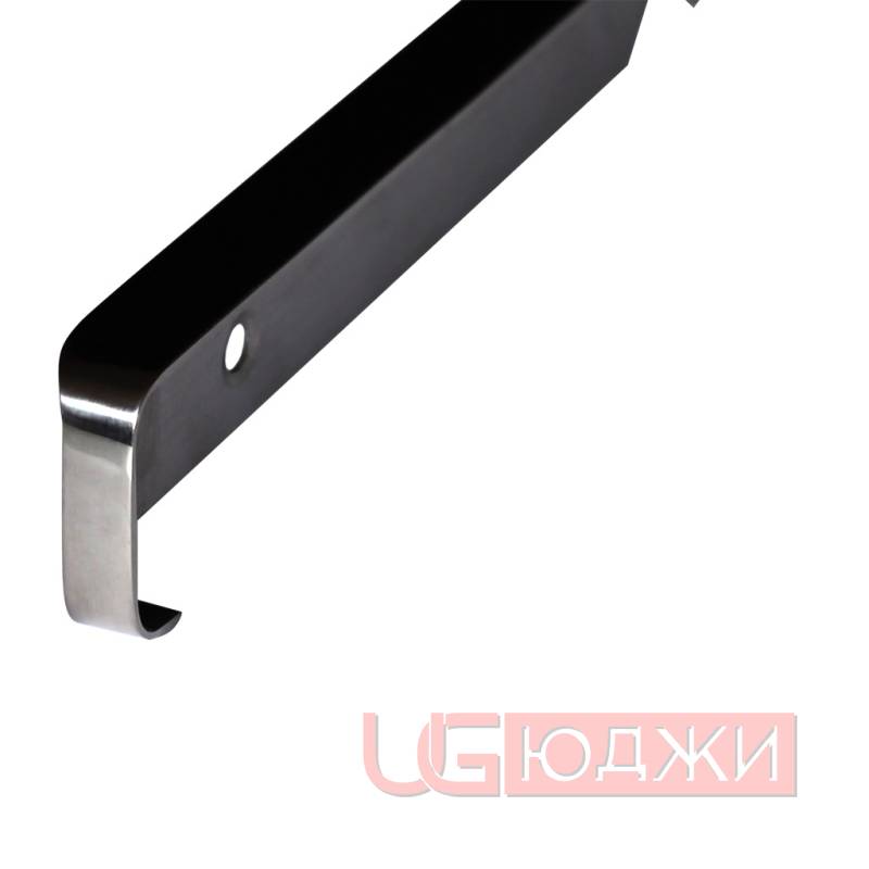 Планка угловая 600х28мм R3 Левая, полированная сталь