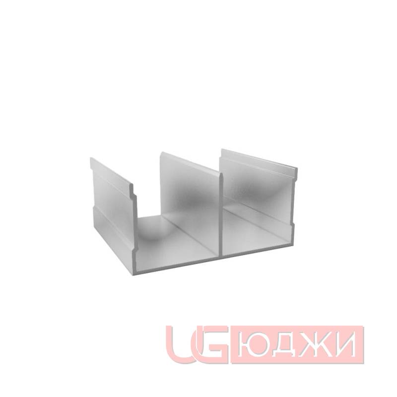 Направляющая верхняя Premial Хром матовый 5,9м