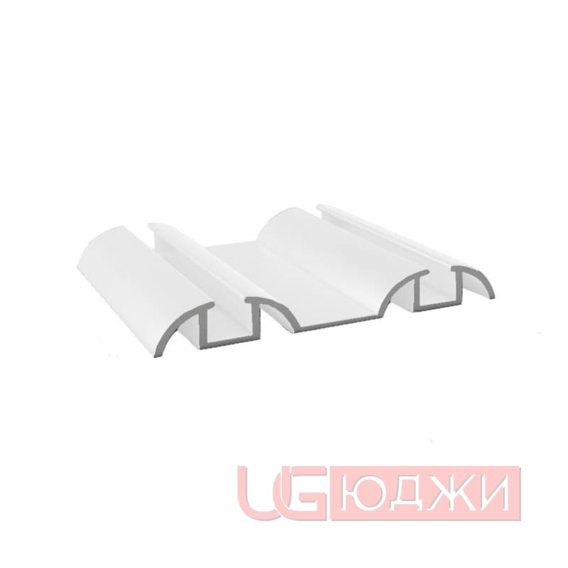 Направляющая нижняя Premial Белый глянец 5,9м