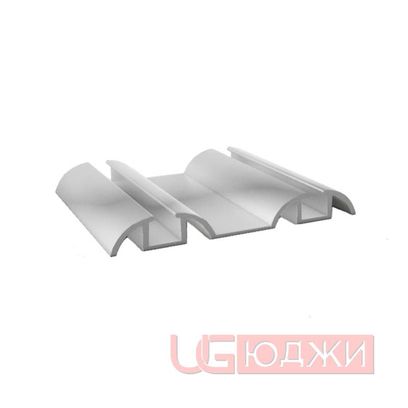 Направляющая нижняя Premial Хром блестящий 5,9м