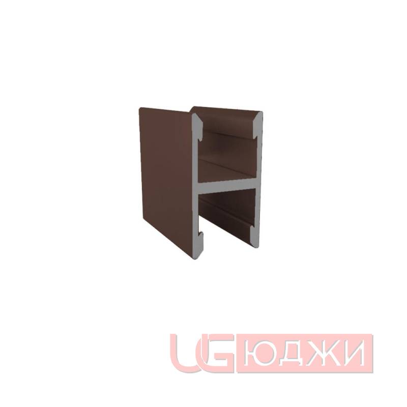 Профиль двухсторонний без стяжки Бронза матовая 5,9м