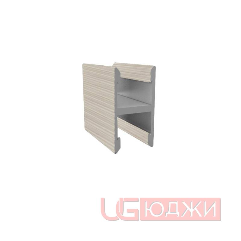 Профиль двухсторонний без стяжки Дуб дымчатый 5,9м