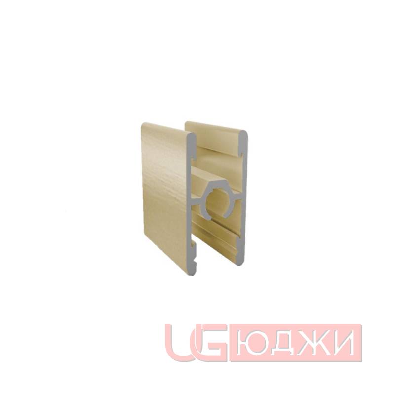 Профиль двухсторонний со стяжкой Золото браш 5,9м