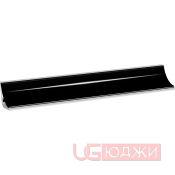 Плинтус для столешниц LB-15 3,0м 619 чёрный глянец (/619)