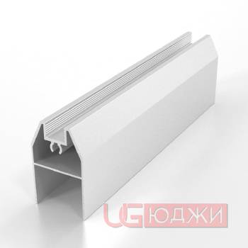 Горизонтальный нижний профиль Felix Хром матовый 6,0м