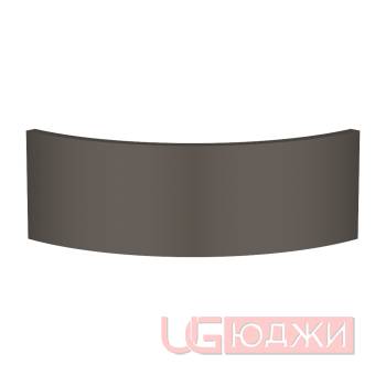 Фасад FENIX 20мм полукруглый R300мм высота 100-356мм 0718 Grigio Londra кромка цвет
