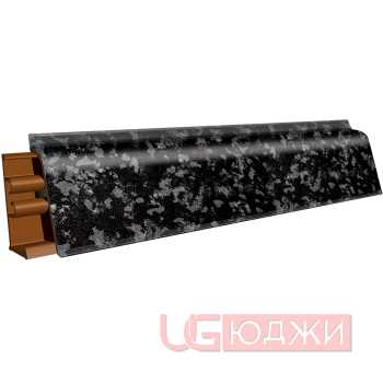 Плинтус для столешниц LB-38 3,0м 6114 Чёрное серебро (4060м, 4060г/459)