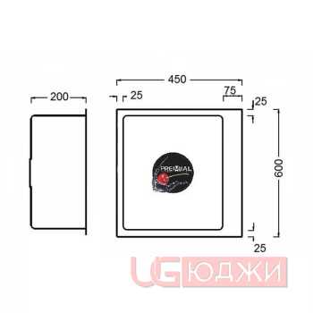 Мойка кухонная PR 6045 Envelope PREMIAL Графит