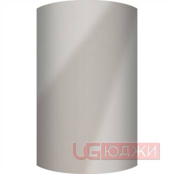 Фасад Пластик 20мм полукруглый R300мм высота 357-716мм 0254LU Тёмно-серый глянец кромка цвет