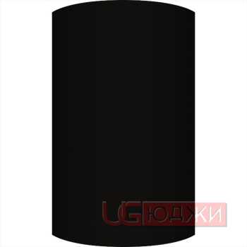 Фасад EvoMat 18мм полукруглый R300 высота 151-1000мм P006 Чёрный матовый кромка цвет