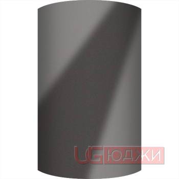 Фасад Acrylic 18мм полукруглый R300мм высота 151-1000мм 009 Галакси антрацит глянец кромка цвет