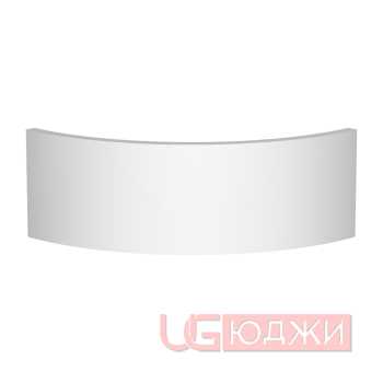 Фасад Acrylic 18мм полукруглый R300мм высота 80-150мм 001 Белый глянец кромка цвет