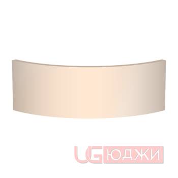 Фасад Acrylic 18мм полукруглый R300мм высота 80-150мм 002 Кремовый глянец кромка цвет