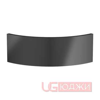 Фасад Acrylic 18мм полукруглый R300мм высота 80-150мм 014 Антрацит глянец кромка цвет