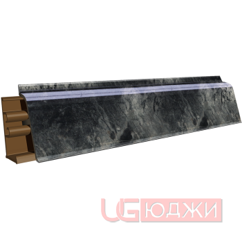 Плинтус для столешниц LB-38 3,0м 6169 Мрамор берагамо тёмный (3057г/459)