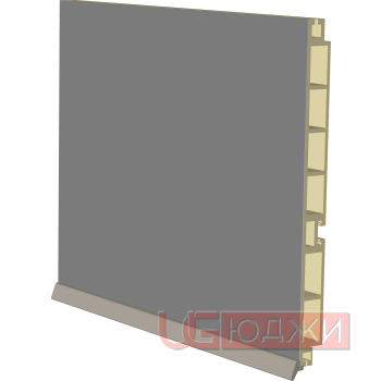 Цоколь пластиковый H-150мм 4,0м, антрацит (19.1)