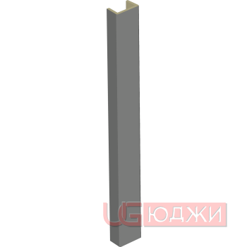 Торцевая заглушка H-100мм, антрацит (19.1)