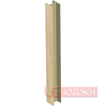 Соединительный уголок 180гр. H-100мм, дуб сонома (18)