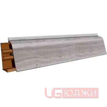 Плинтус для столешниц LB-38 3,0м 6128 Травертин серый (3061г, 547м/210)