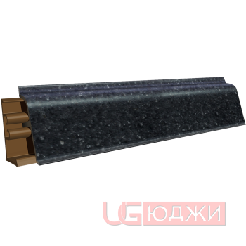 Плинтус для столешниц LB-38 4,2м 6187 Бриллиант чёрный (811м/459)